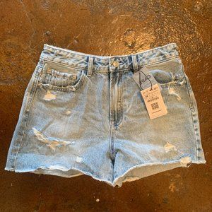 Demin high waist shorts